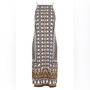 Topshop Aztec Shift Midi Dress
